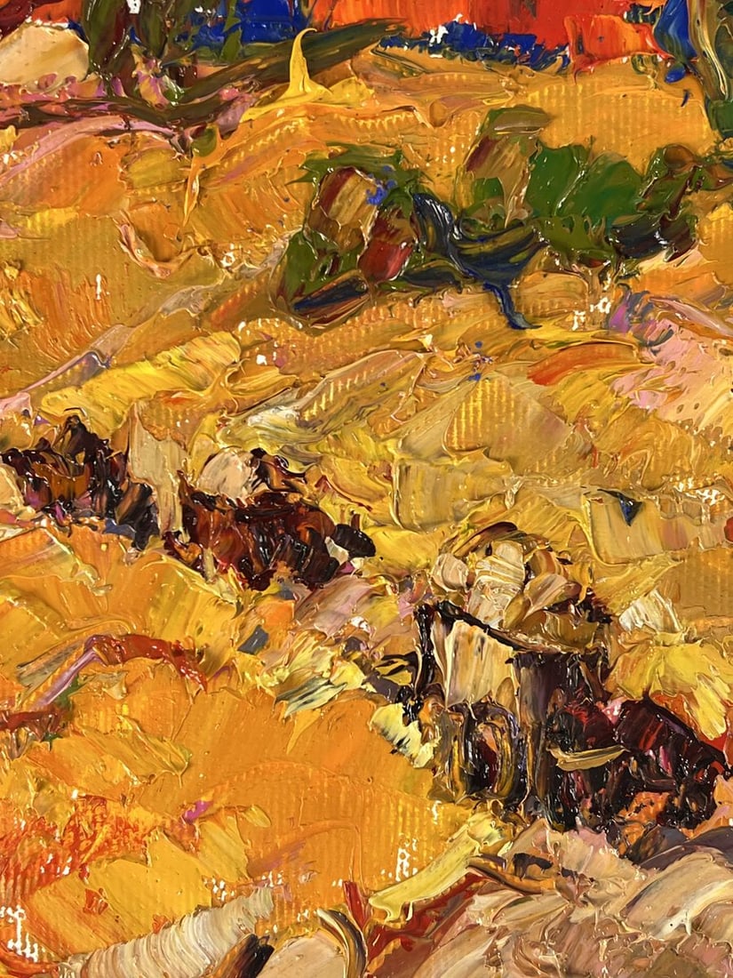 Oil painting Crimson sunset over the field Oleksiy Ivanyuk - 9