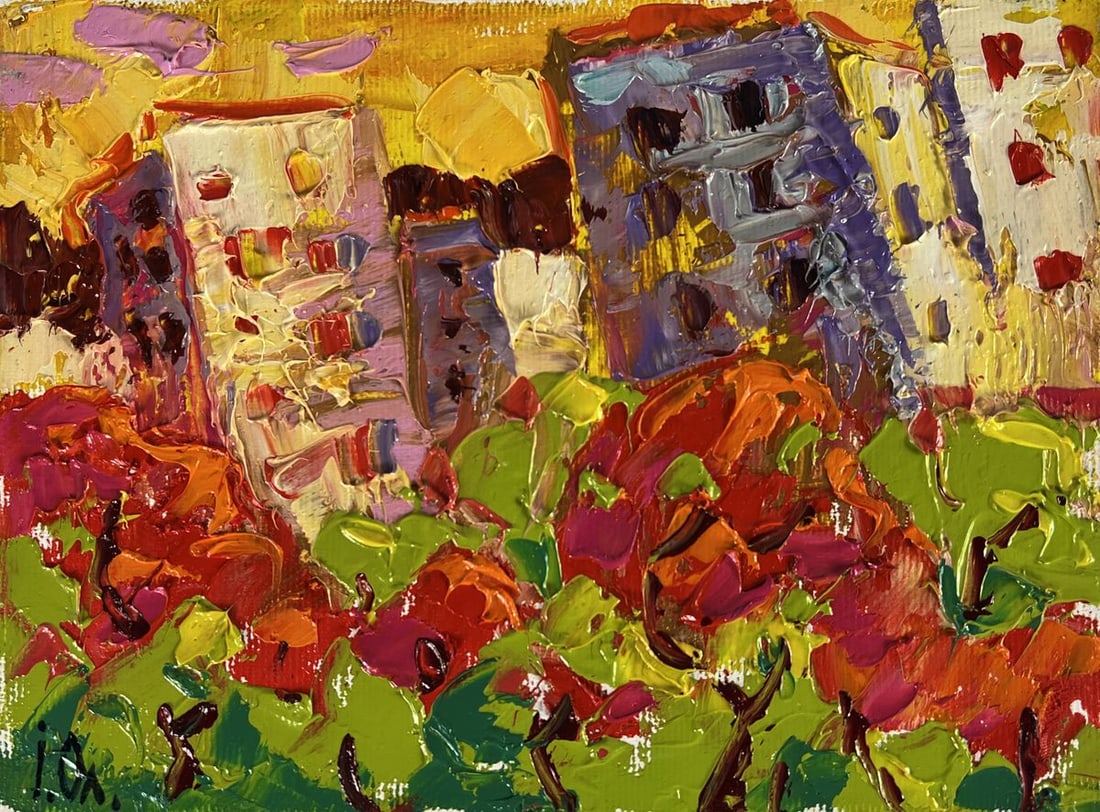 Oil painting Autumn Day in the City Oleksiy Ivanyuk - 5