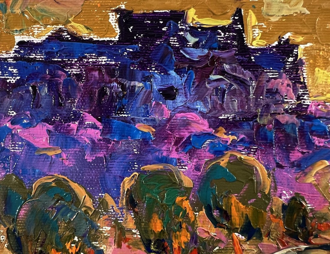 Oil painting Evening city park Oleksiy Ivanyuk - 5