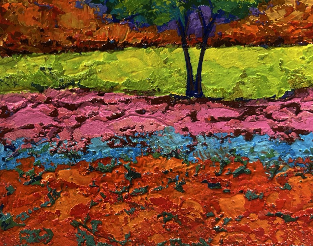 Oil painting In the shadows of the tree V. Zadorozhnya - 2