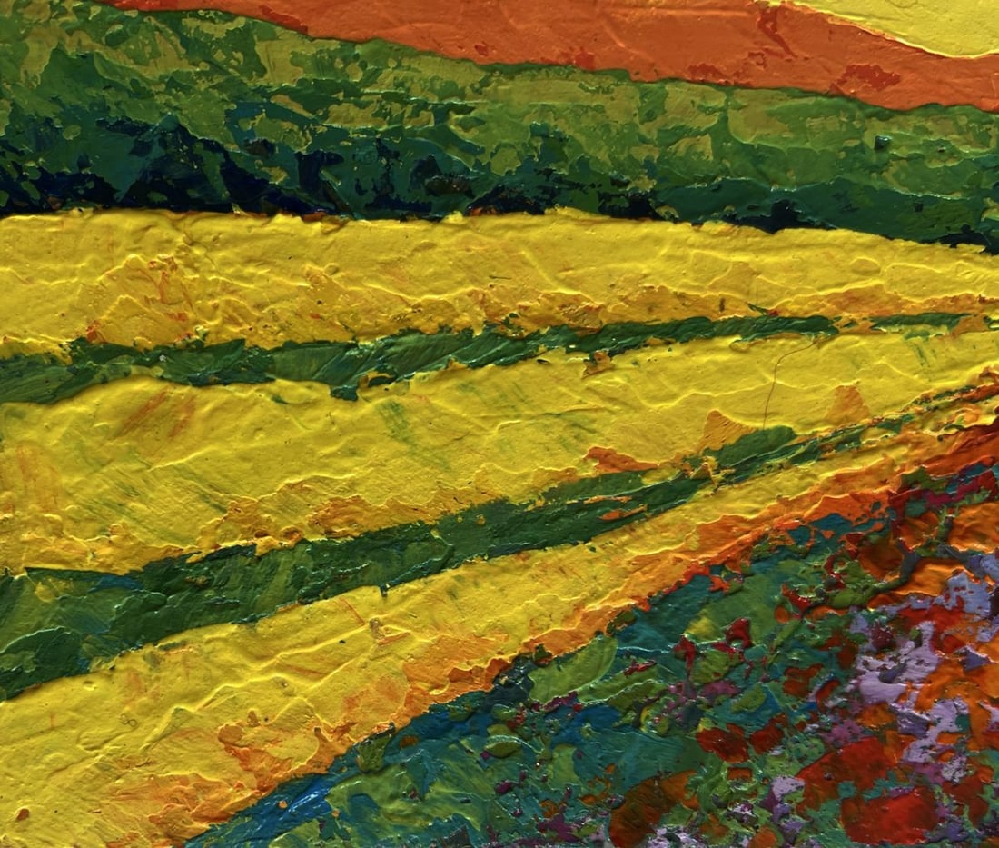 Oil painting Summer silence with sunset V. Zadorozhnya - 6