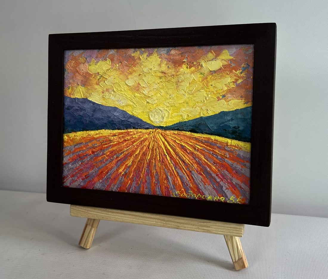 Oil painting Warm light of the fading day V. Zadorozhnya - 3