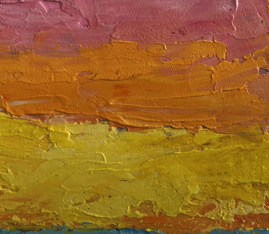 Oil painting Great view of the sunset V. Zadorozhnya - 5