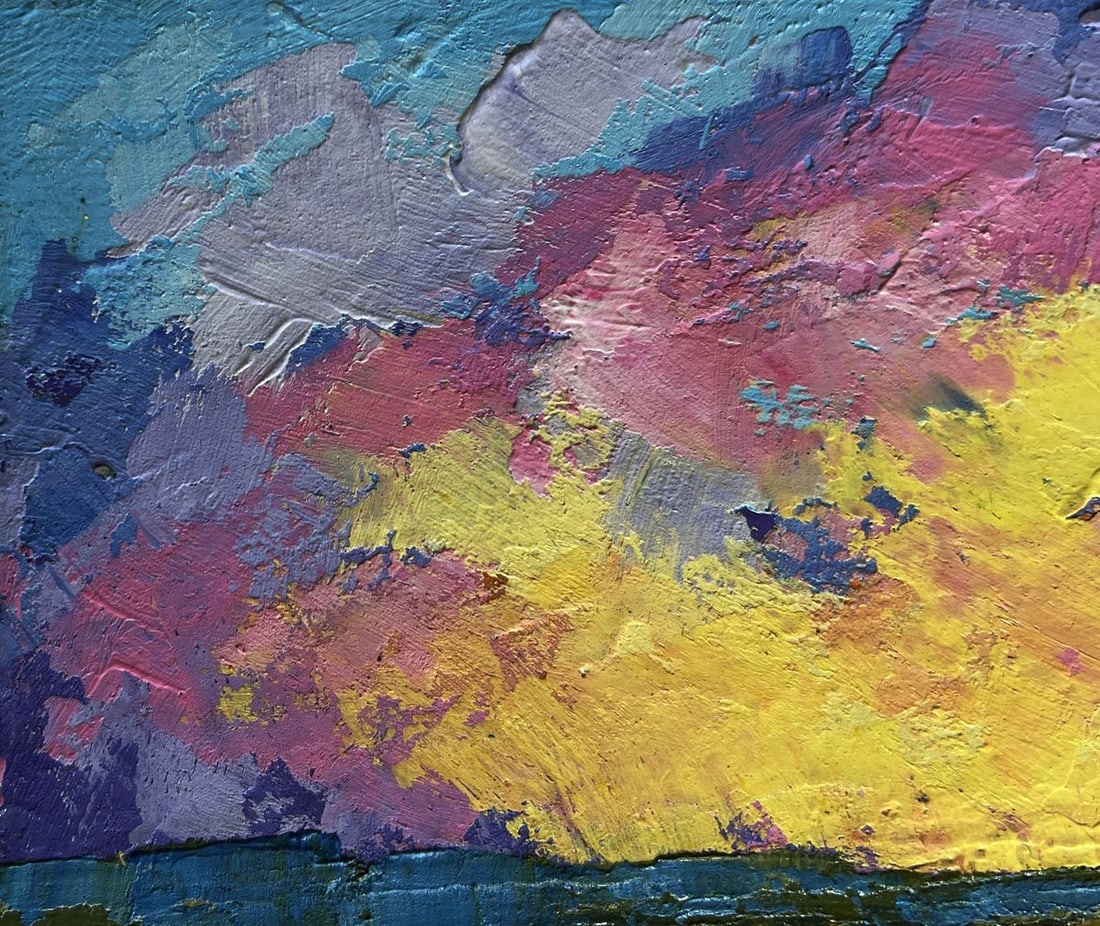 Oil painting Sunset after the rain V. Zadorozhnya - 3