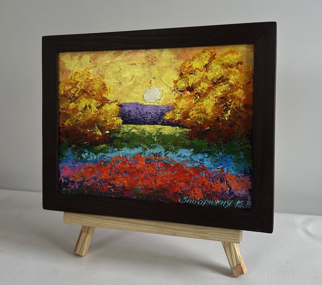 Oil painting The last days of warm evenings V. Zadorozhnya (1 of 5)