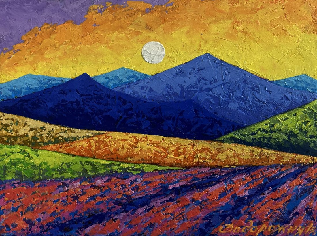 Oil painting Romance in the Mountains V. Zadorozhnya - 3