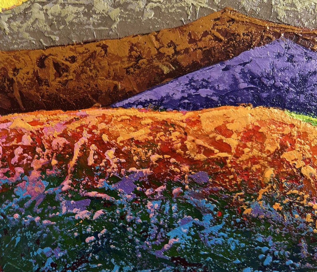 Oil painting Observing a natural phenomenon V. Zadorozhnya - 7