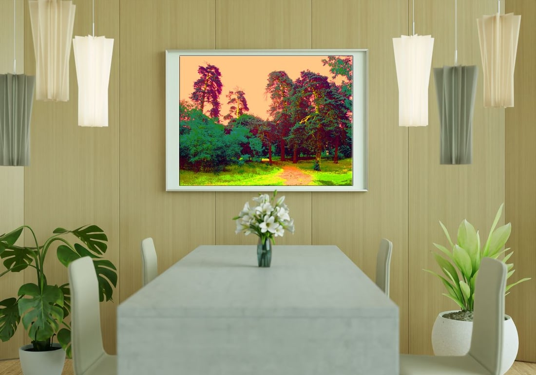 Oil painting Sunset in the forest Boris Serdyuk - 3