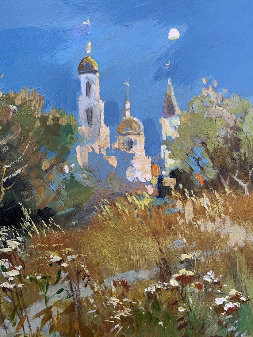 Oil painting The moonlight illuminates Yuriy Suprunchuk - 2