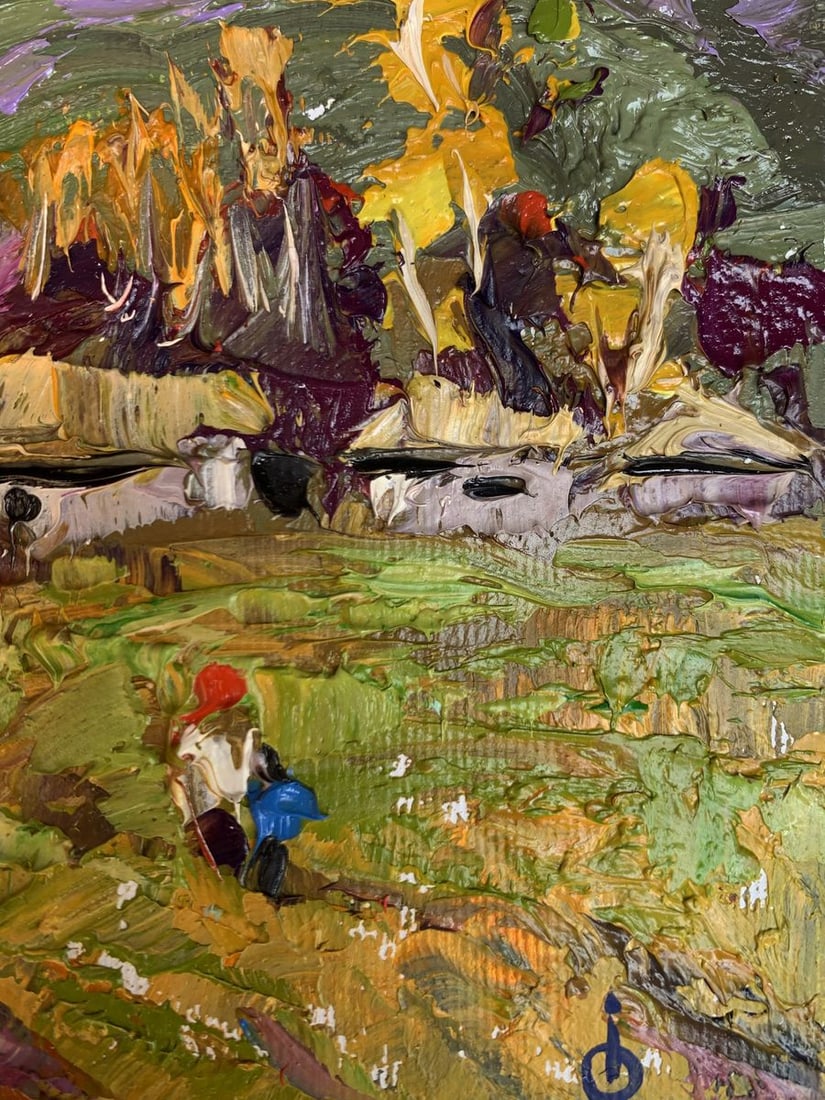 Oil painting It was raining Oksana Kalenyuk - 3