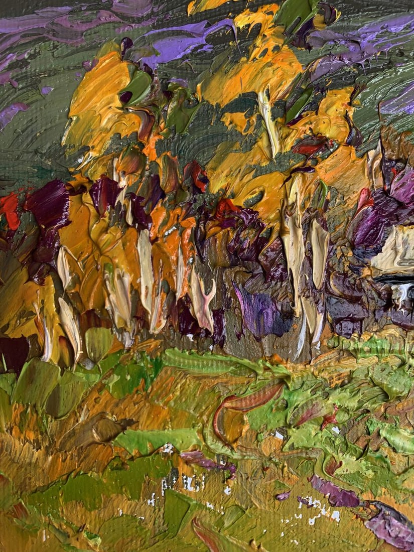 Oil painting It was raining Oksana Kalenyuk - 8