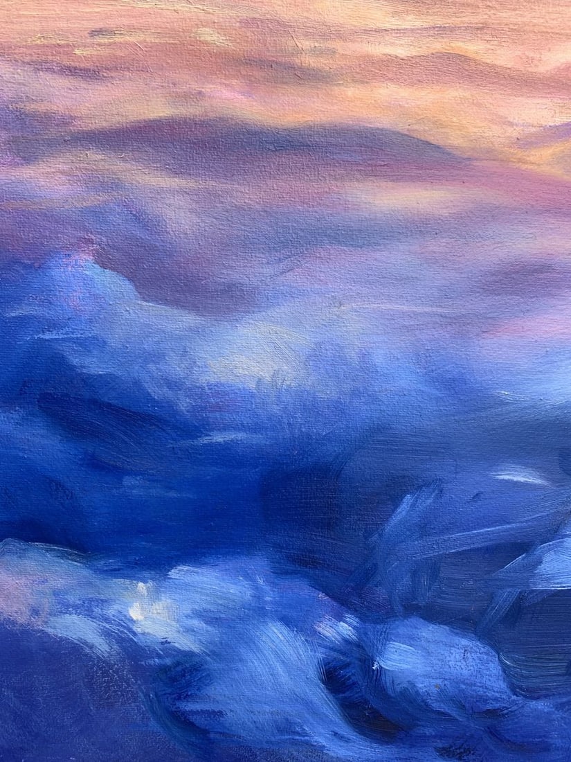Oil painting Soaring in the clouds Tatyana Derdey - 2