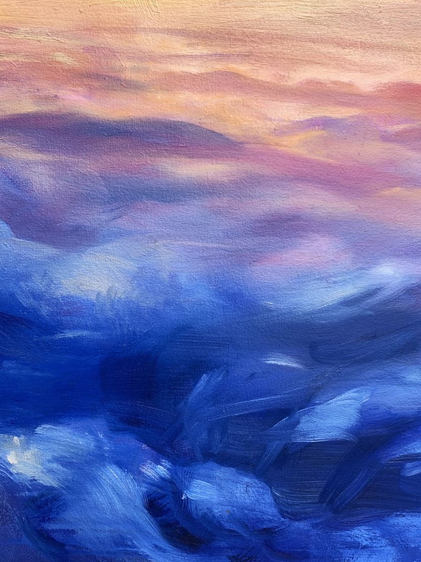 Oil painting Soaring in the clouds Tatyana Derdey - 3