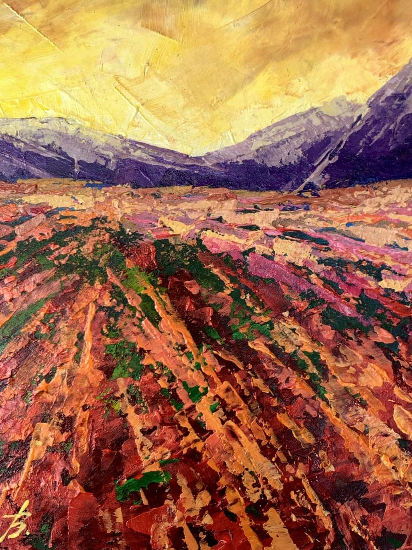 Oil painting Mountain sunset V. Zadorozhnya - 3
