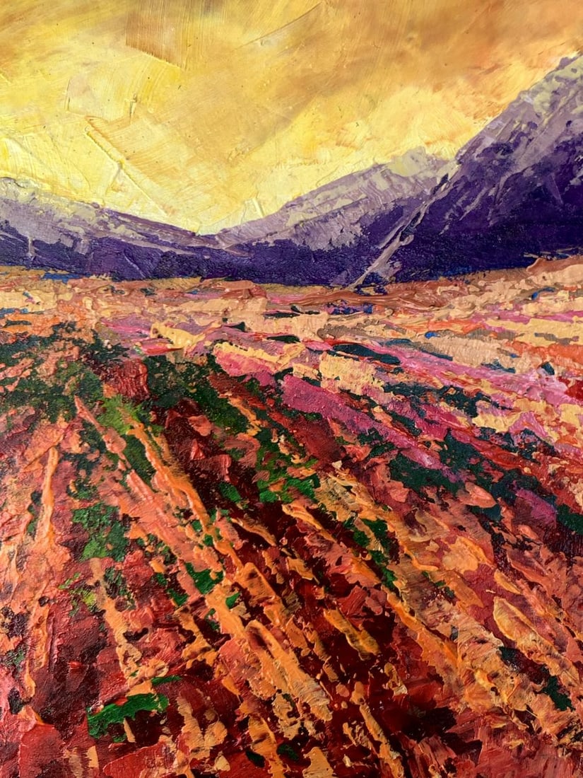 Oil painting Mountain sunset V. Zadorozhnya - 4