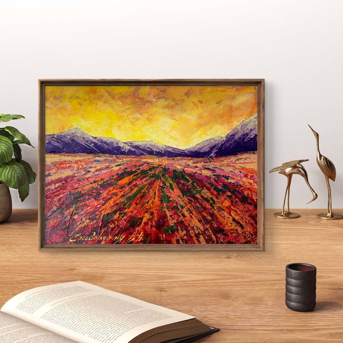 Oil painting Mountain sunset V. Zadorozhnya - 7