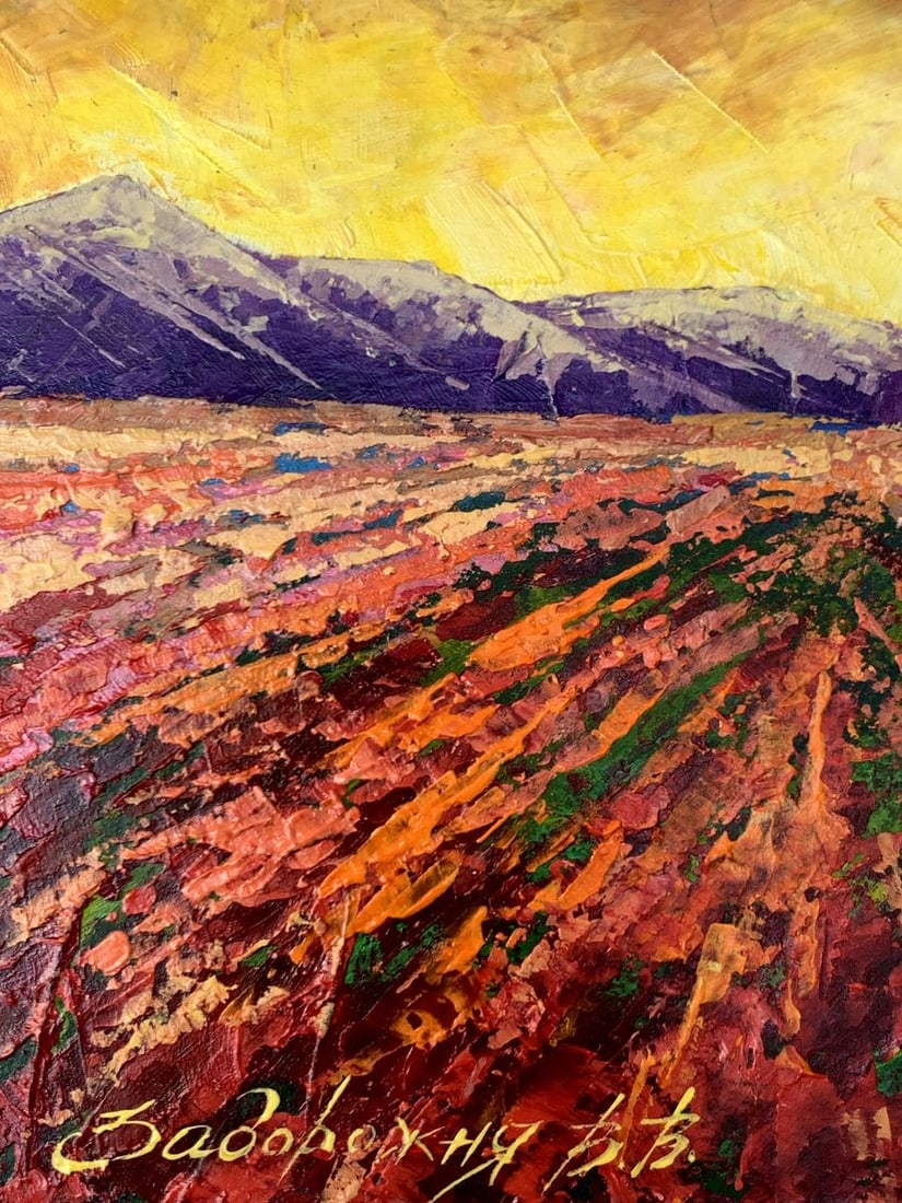 Oil painting Mountain sunset V. Zadorozhnya - 8