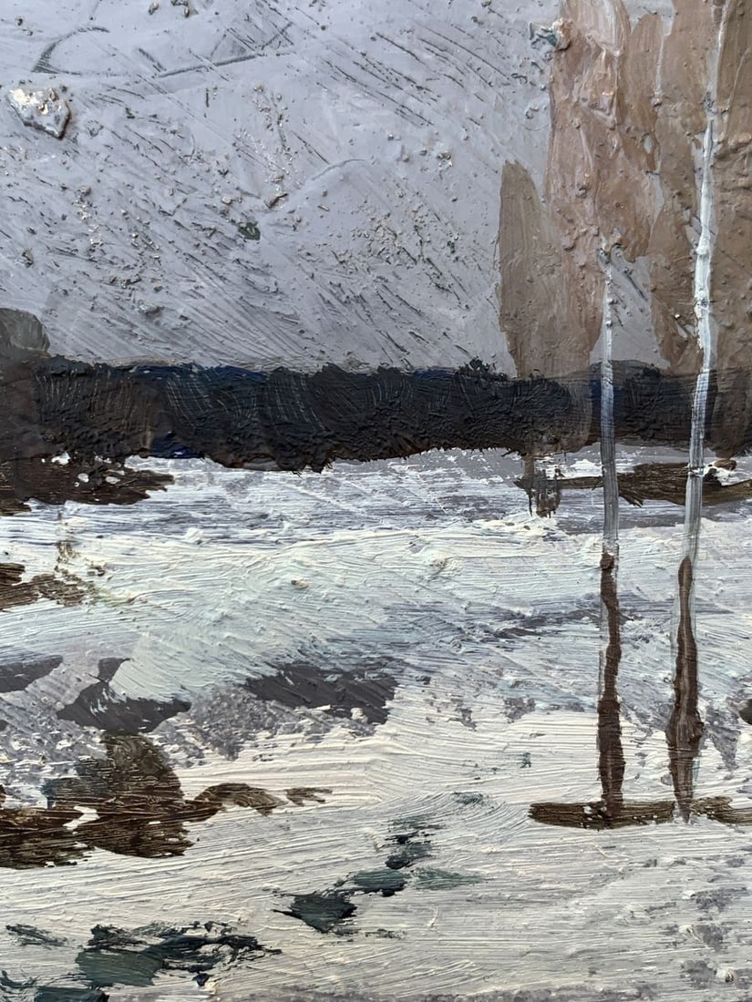 Oil painting Covered in snow Leonid Maistrenko - 2