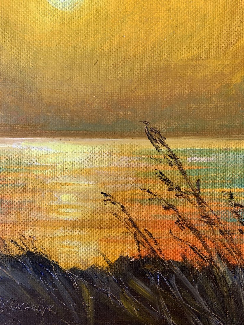 Oil painting Yellow sunset Valentina Simashchuk - 2