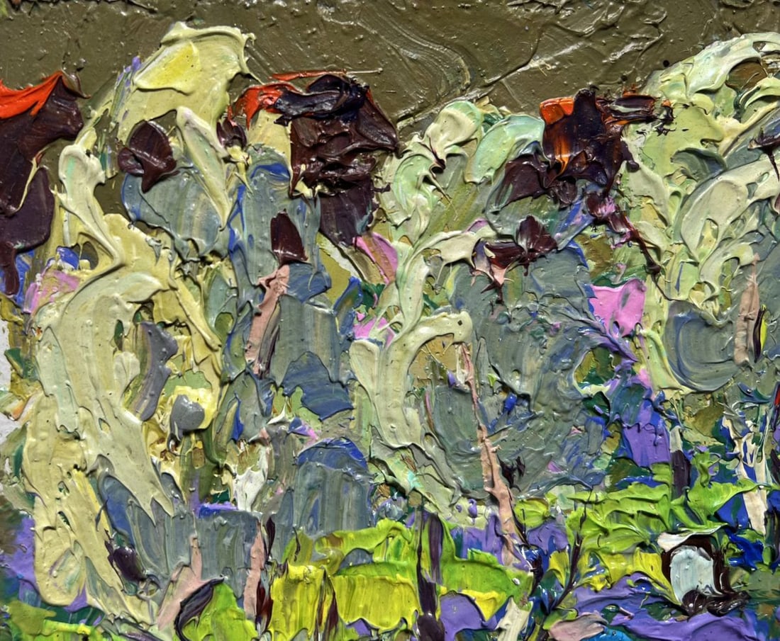 Oil painting In the shade of the garden Oksana Kalenyuk - 7