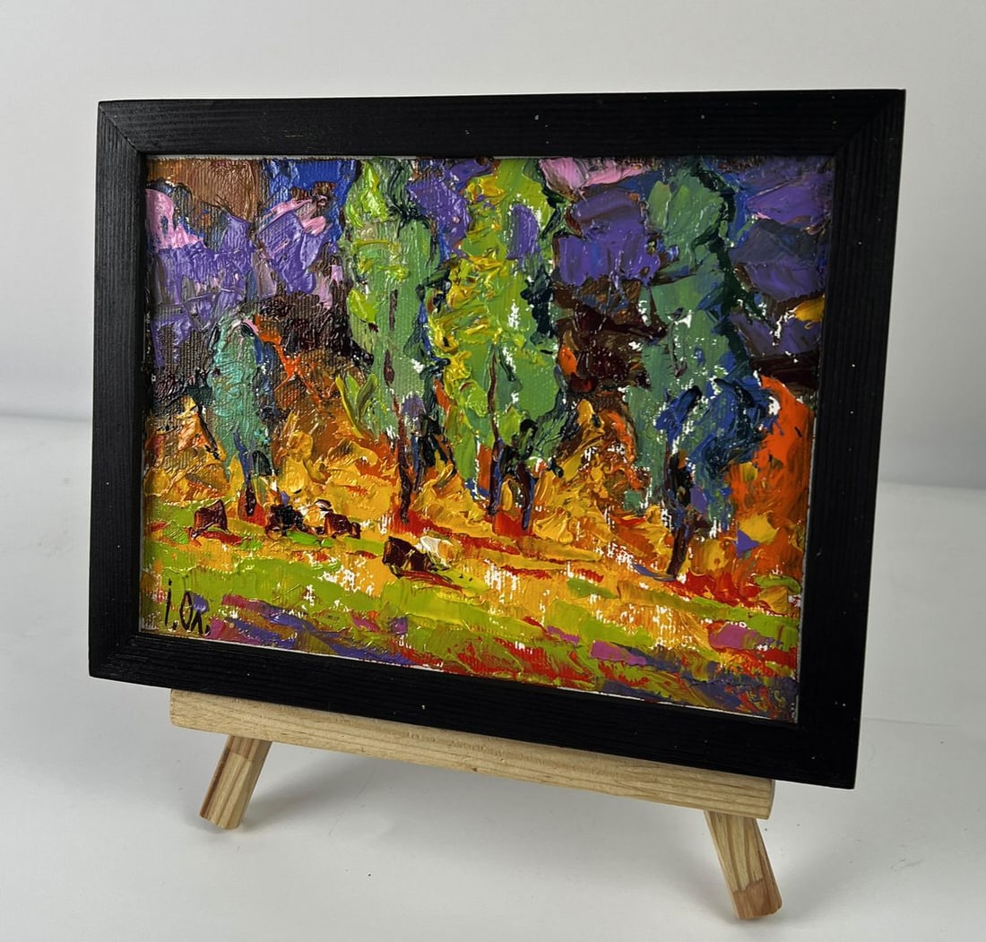 Oil painting Evening in the Forest Oleksiy Ivanyuk - 4