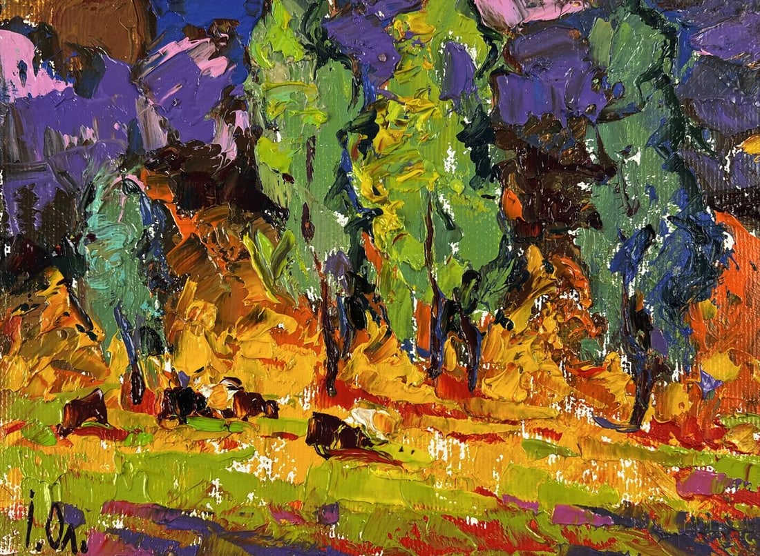 Oil painting Evening in the Forest Oleksiy Ivanyuk - 5