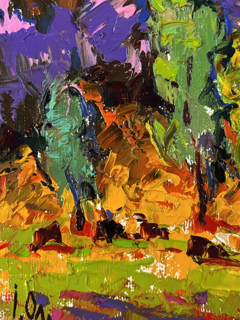 Oil painting Evening in the Forest Oleksiy Ivanyuk - 7