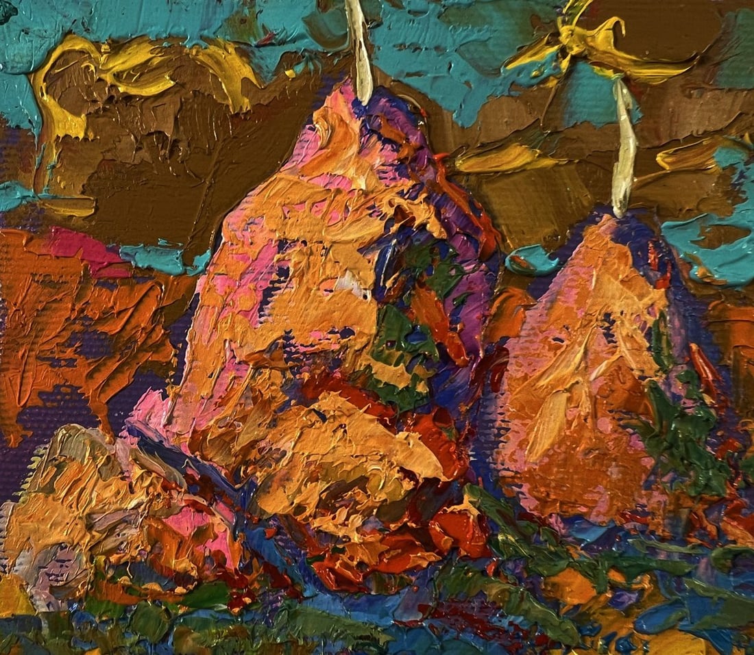 Oil painting Autumn evening fields Oleksiy Ivanyuk - 5