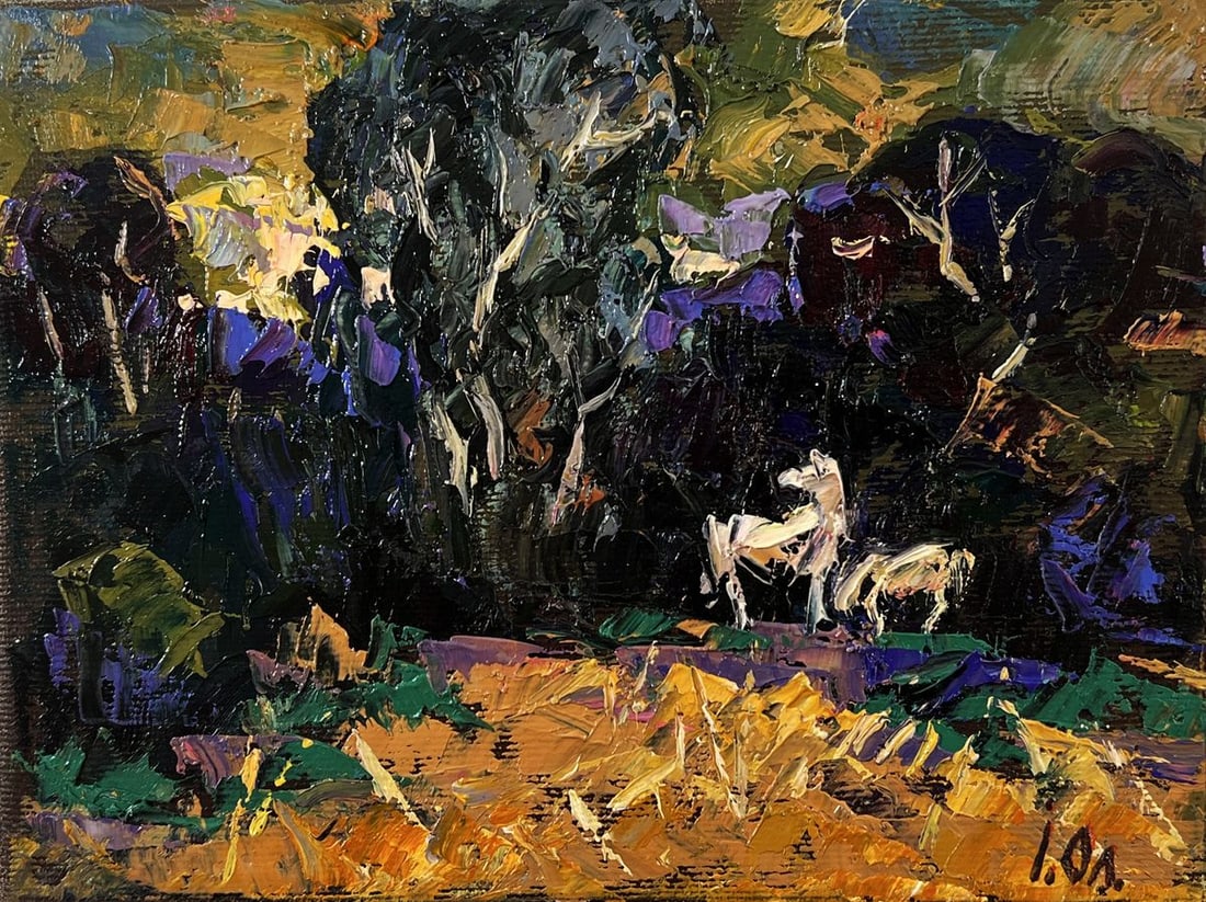 Oil painting In the dark forest Oleksiy Ivanyuk - 3