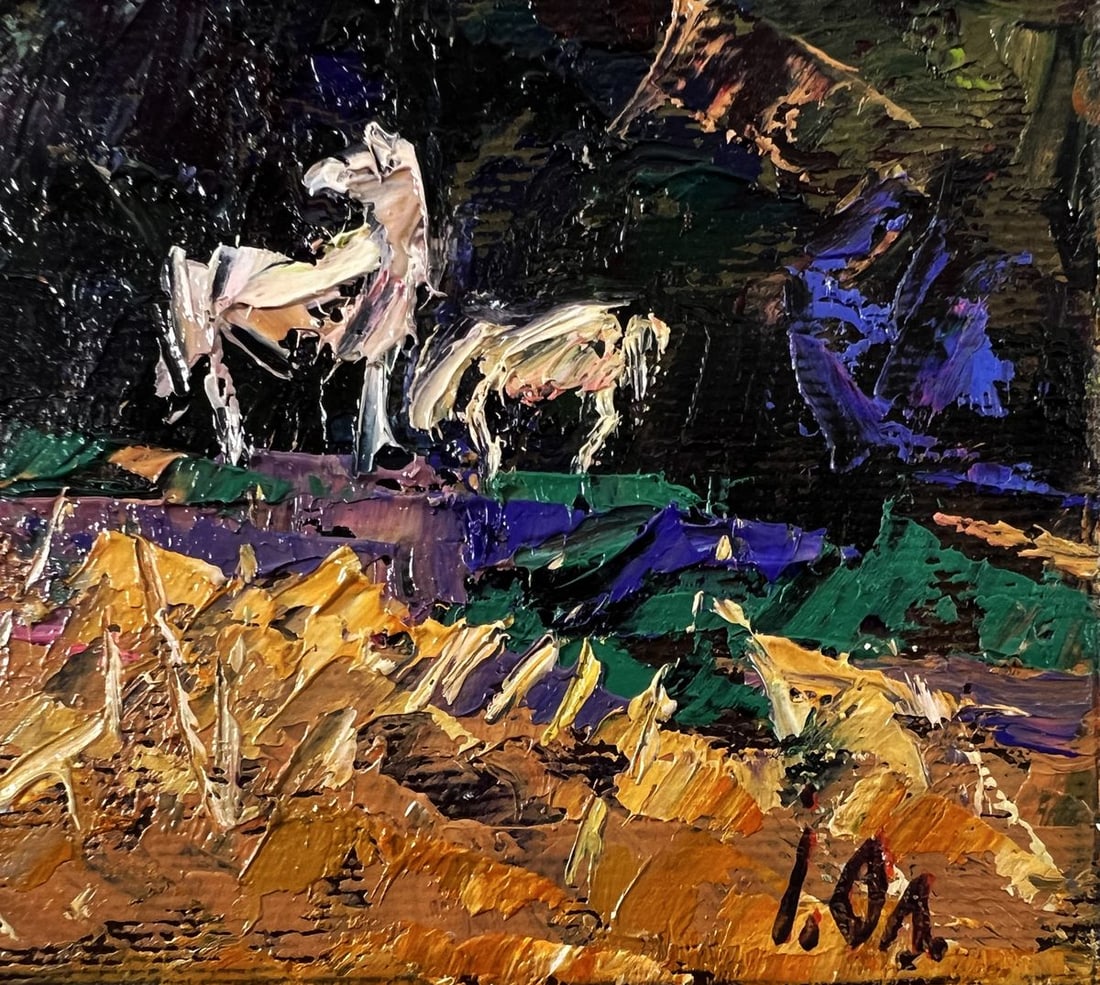 Oil painting In the dark forest Oleksiy Ivanyuk - 4