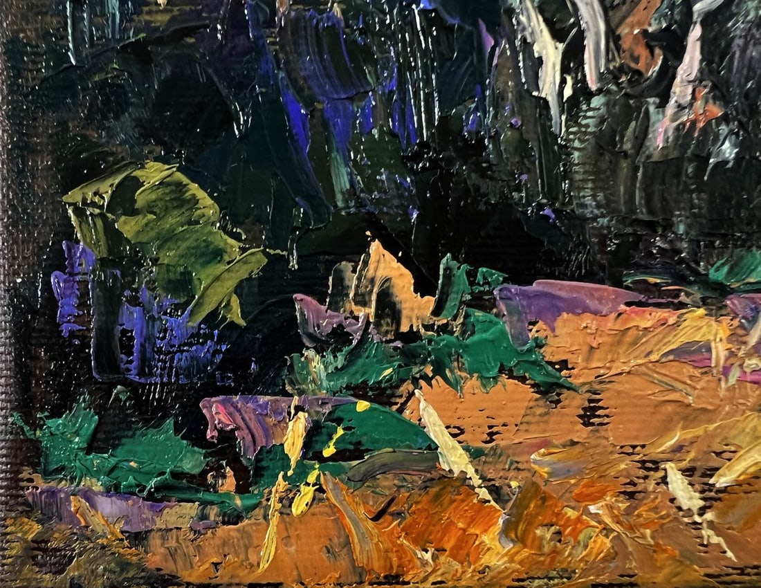 Oil painting In the dark forest Oleksiy Ivanyuk - 5