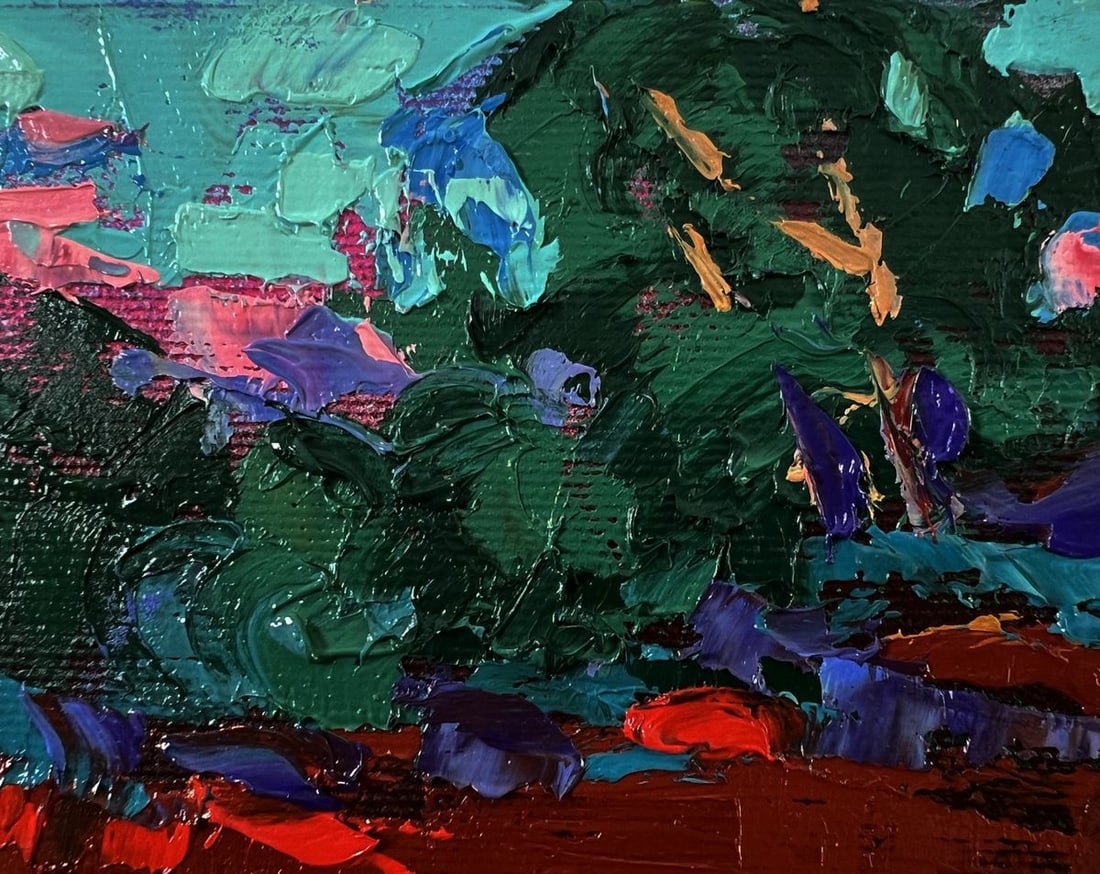 Oil painting In the evening in the fields Oleksiy Ivanyuk - 4