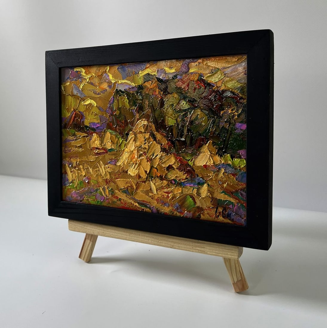 Oil painting Warm evening in the field Oksana Ivanyuk: Title : Oil painting Warm evening in the field Oksana Ivanyuk Description: NoAAA5804The Oil painting Canvas titled "Warm evening in the field" immerses the viewer in the golden embrace of nature at du