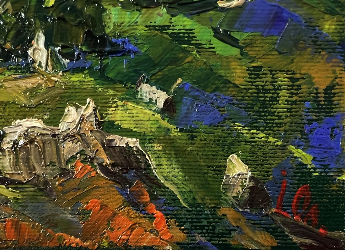 Oil painting Summer forest zone Oleksiy Ivanyuk - 5