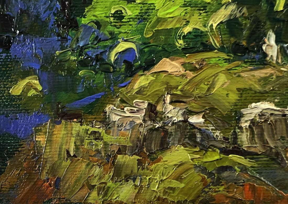 Oil painting Summer forest zone Oleksiy Ivanyuk - 6