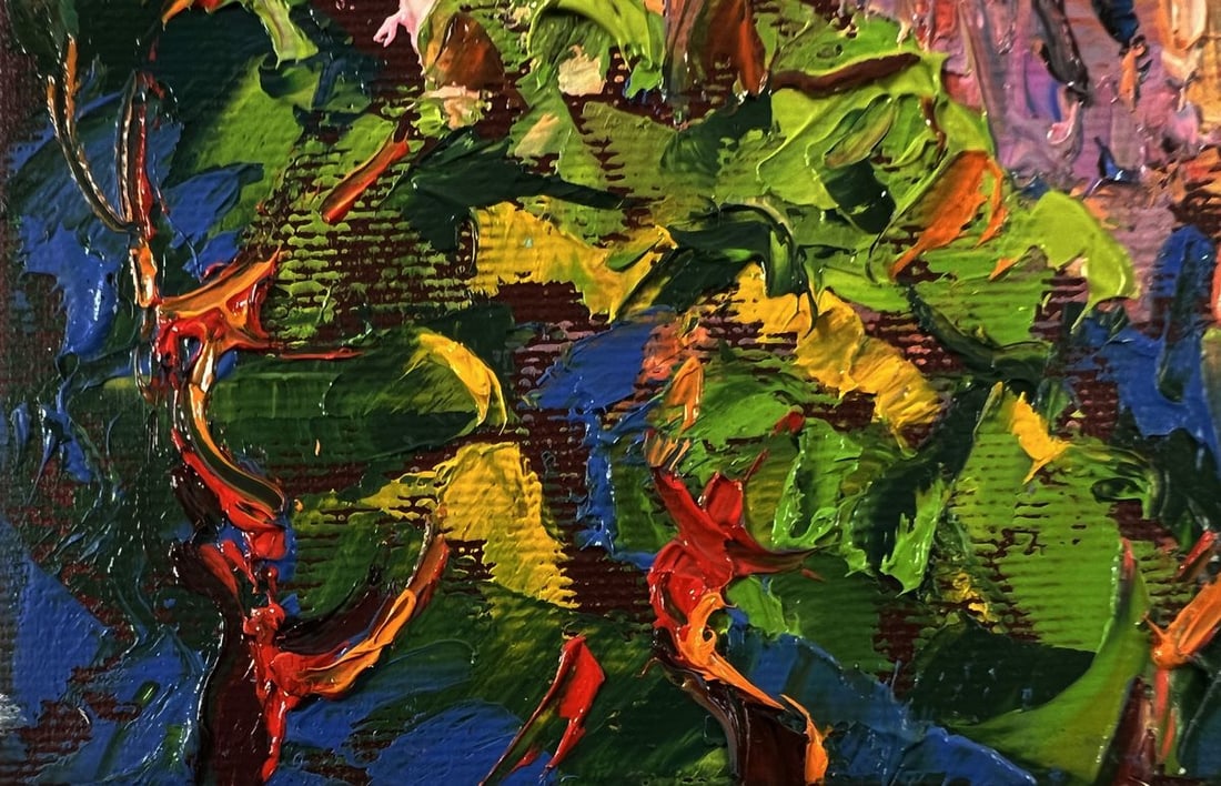 Oil painting Evening city bustle Oleksiy Ivanyuk - 6