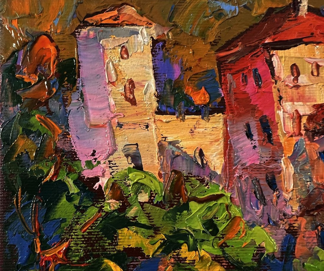 Oil painting Evening city bustle Oleksiy Ivanyuk - 7