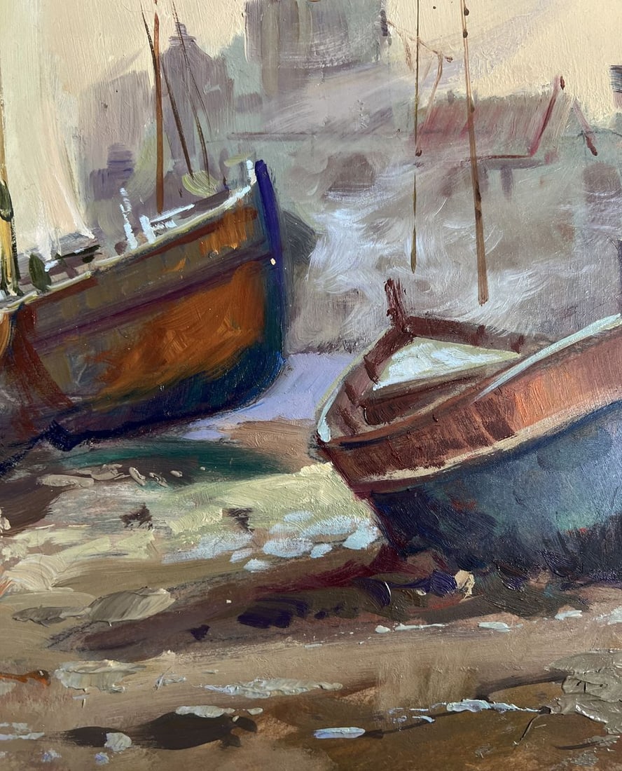 Oil painting Evening on the pier Yuriy Suprunchuk - 2