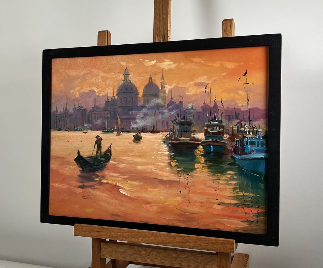 Oil painting The atmosphere of the Venetian city Yuriy Suprunchuk - 5