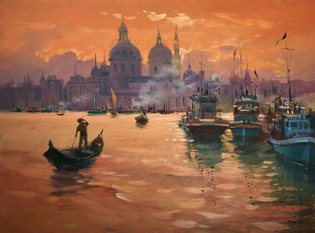 Oil painting The atmosphere of the Venetian city Yuriy Suprunchuk - 6