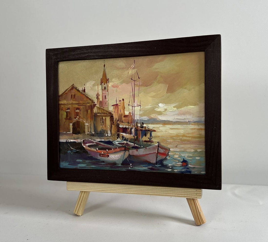 Oil painting The sun is sinking into the sea Yuriy Suprunchuk - 3