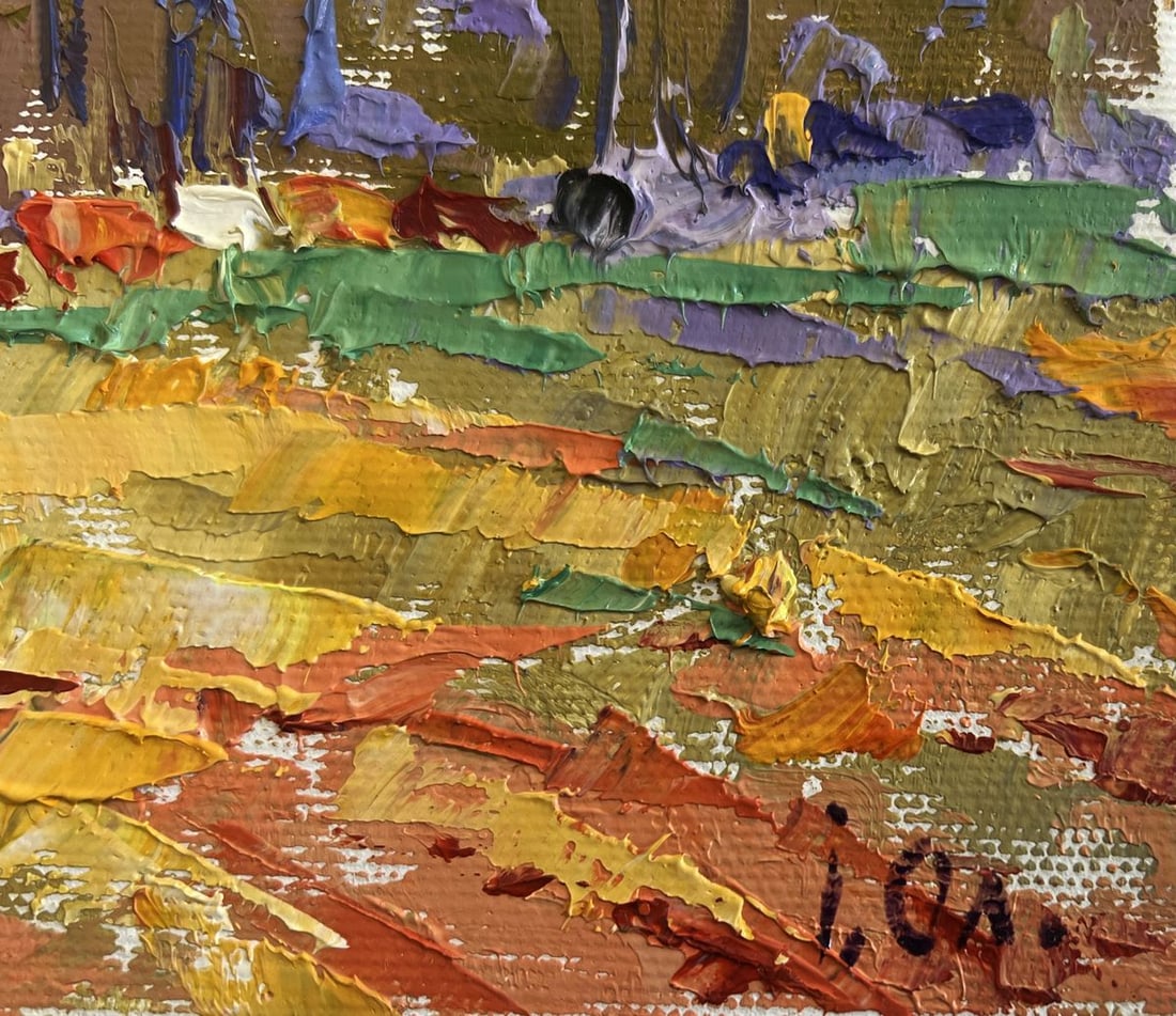 Oil painting Summer meadows and forest Alex Kalenyuk - 6