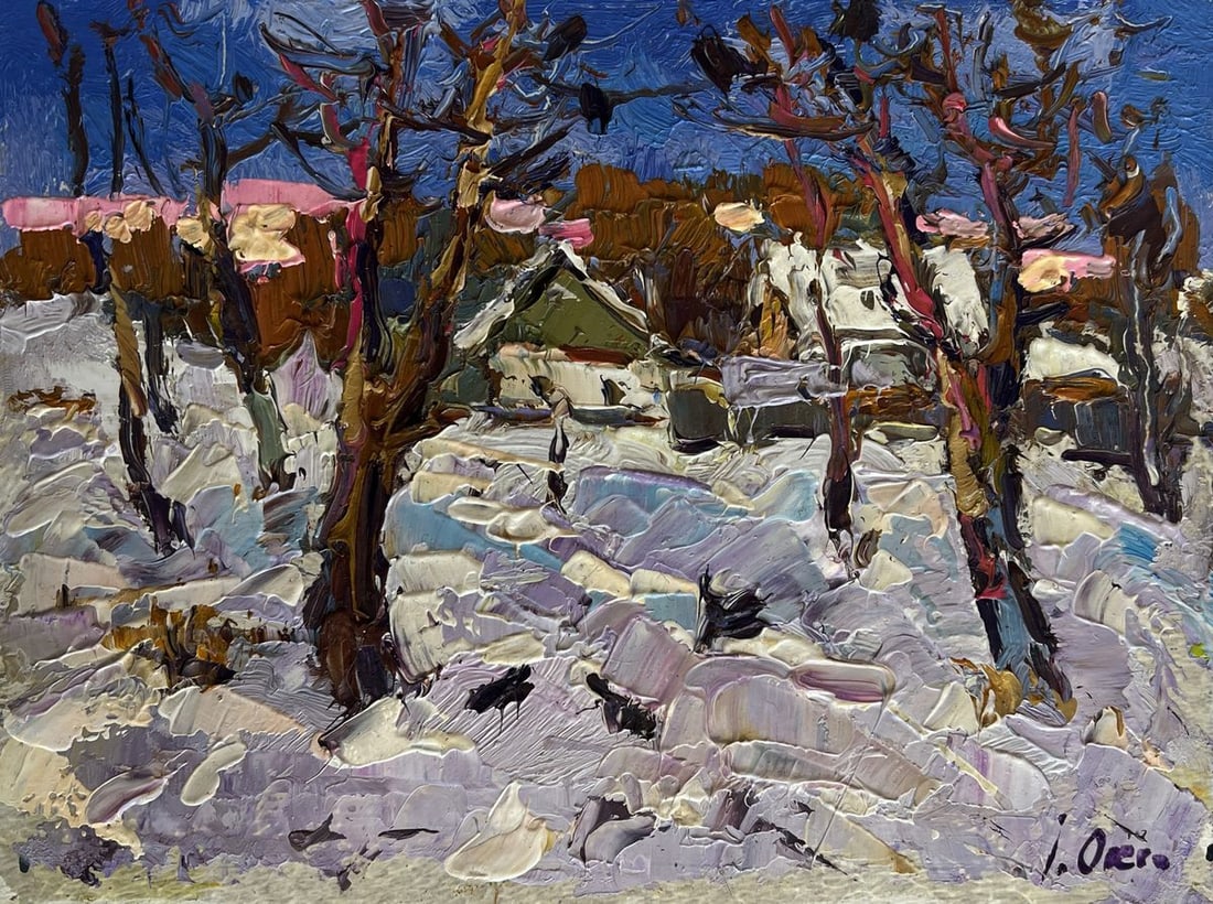 Oil painting Crows in the trees Oksana Kalenyuk - 4