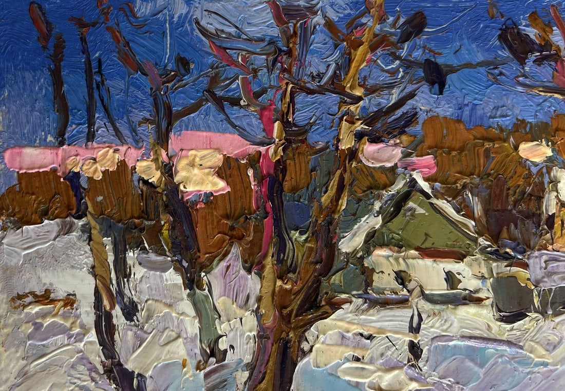 Oil painting Crows in the trees Oksana Kalenyuk - 6