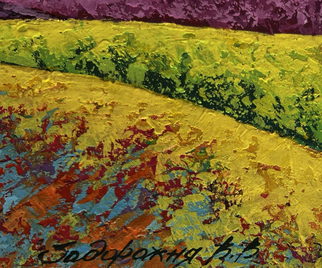 Oil painting Watching the sunset V. Zadorozhnya - 8