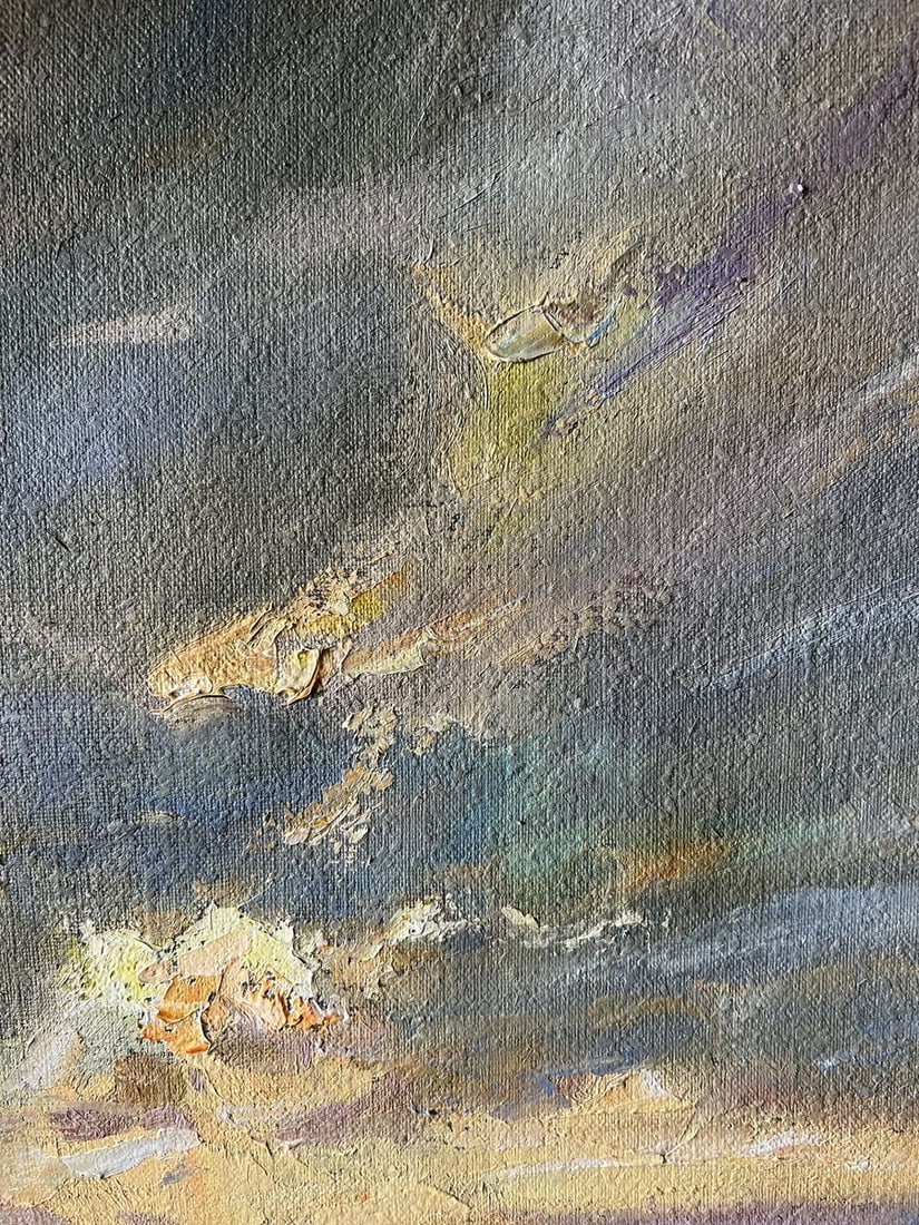 Oil painting Evening at sea V. Mishurovsky - 4