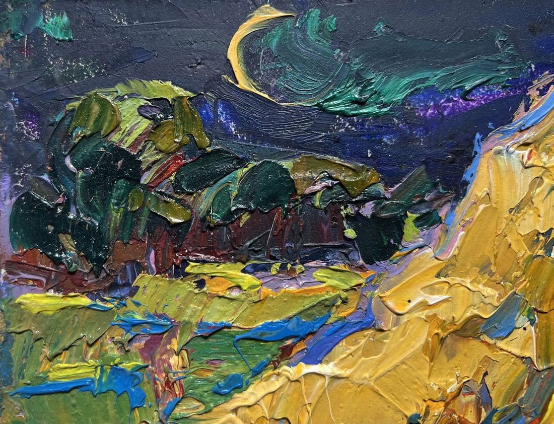 Oil painting The young moon Oksana Kalenyuk - 7
