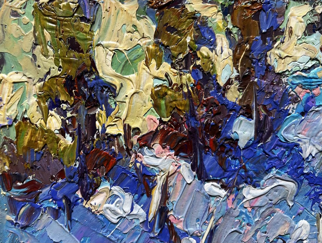 Oil painting Large snowdrifts Alex Kalenyuk - 7