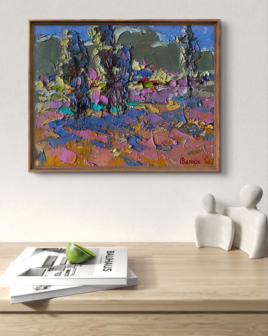 Oil painting Village field Alex Kalenyuk - 2