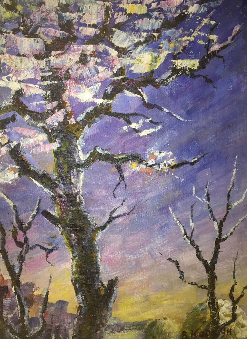 Wood oil painting: Title : Wood oil painting Description: No254 * TITLE: "Wood" * ARTISTS: V. Korsun * SIZE: 62x40 cm/'24.41x15.74 inches' * MEDIUM: oil, canvas * HAND PAINTED: Original painting from our collection *